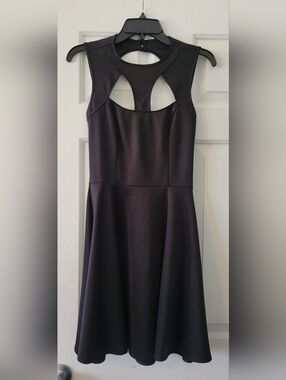 Guess Black Mini Dress with Cutout Detail